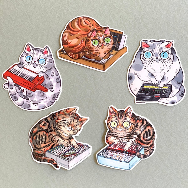 Synth Cats Stickers