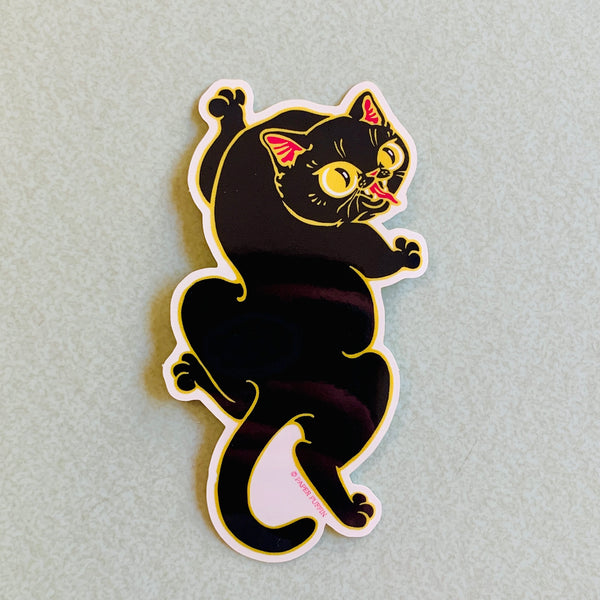 Black Panther Cat Sticker