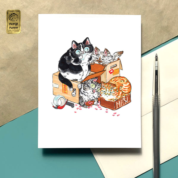 Boxes Greeting Card