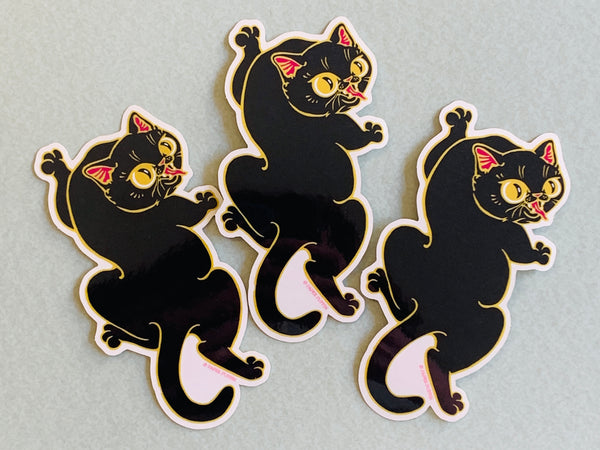 Black Panther Cat Sticker