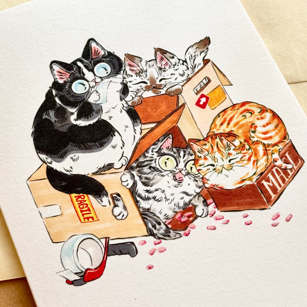 Boxes Greeting Card