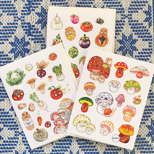Fall Harvest Cats Card