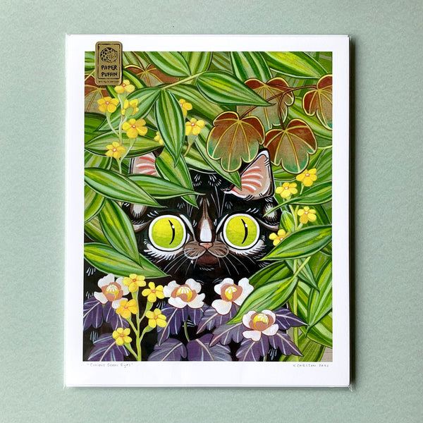 Curious Green Eyes Print