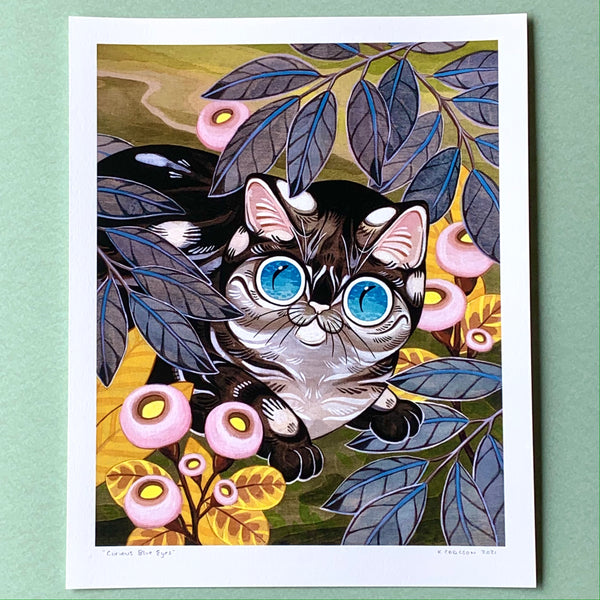 Curious Blue Eyes Print 8x10