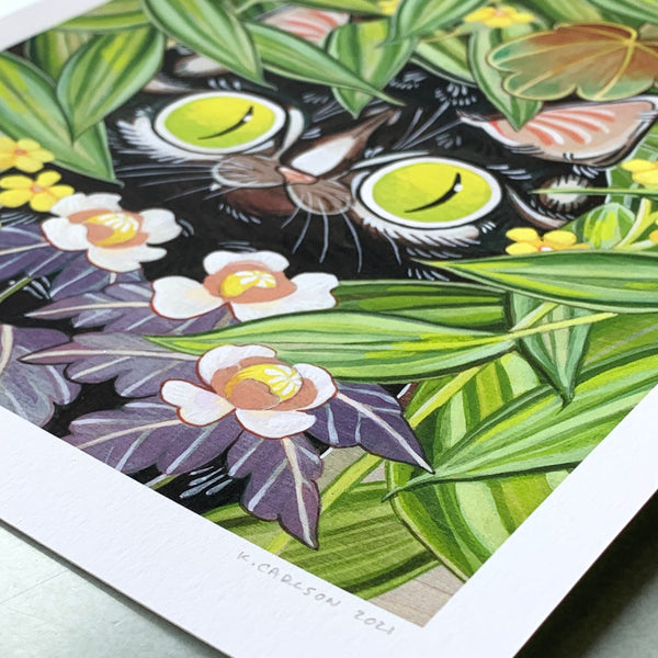 Curious Green Eyes Print