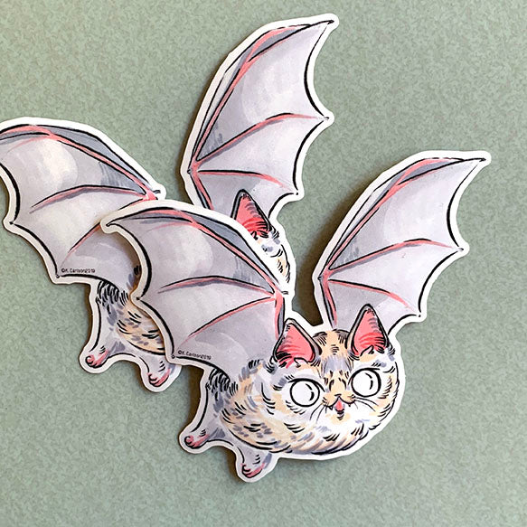 Bat Cat Sticker