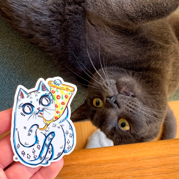 Pizza Cat Sticker