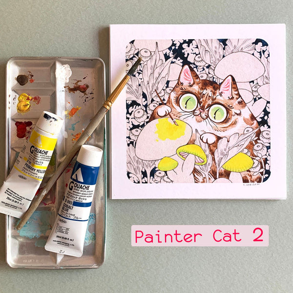 Painter Cat 1 Print