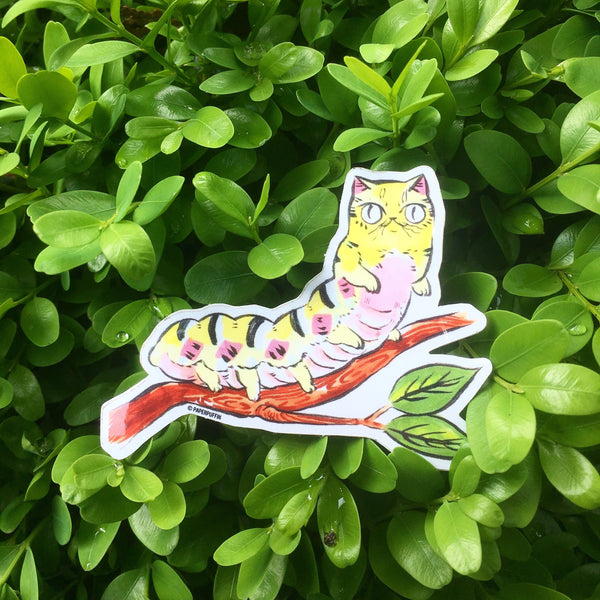 Caterpillar Cat Sticker