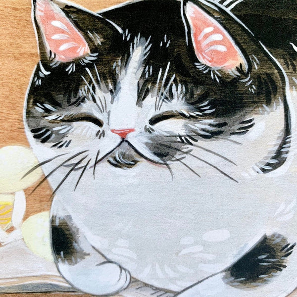 Book Cat Print 8x10