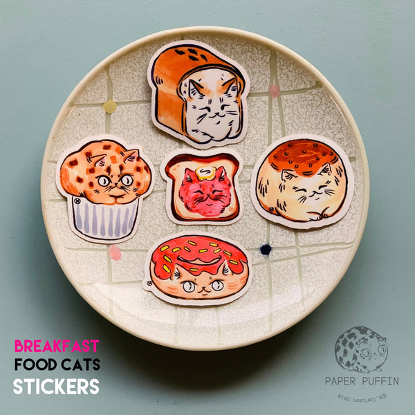 Food Cat Stickers