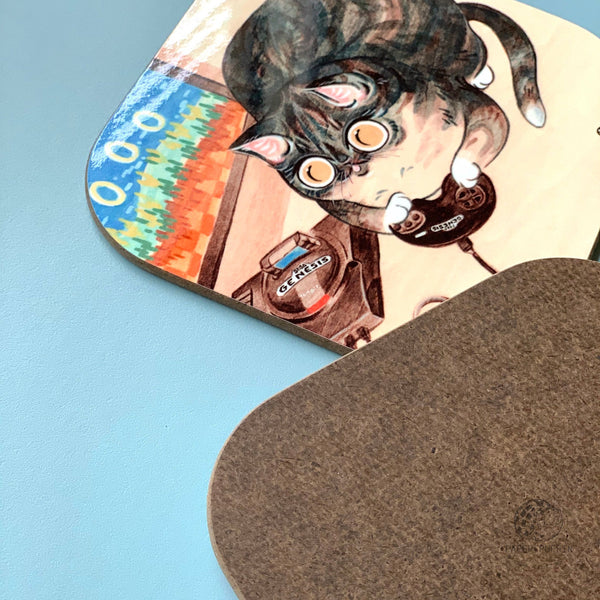 Sega Saga Cats Coasters Set of 2