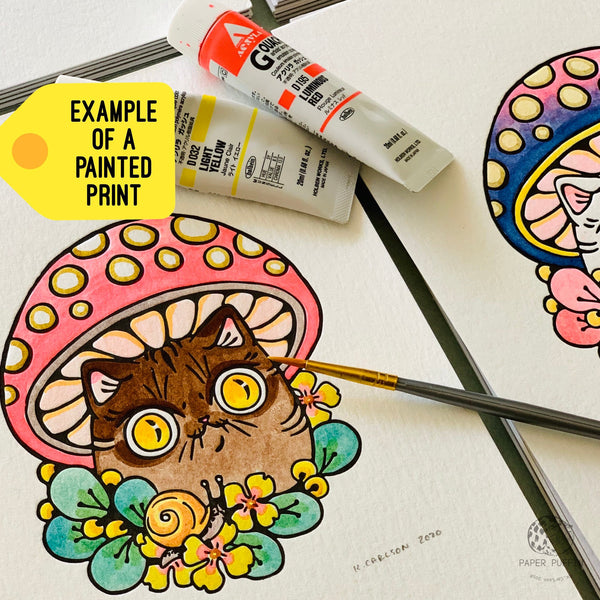 Color Your Own “Colorful Cap" Print 6x9