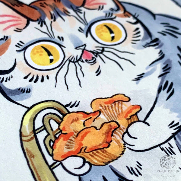 Chanterelle Cat Print 5x7