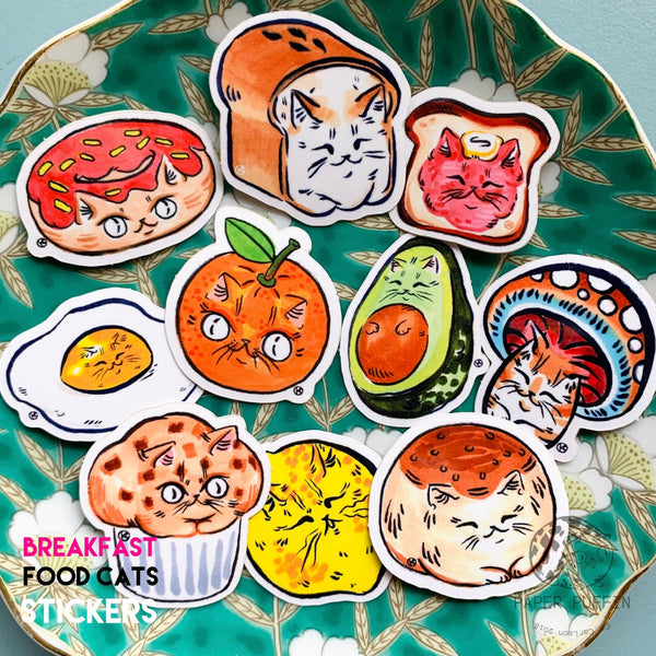 Food Cat Stickers