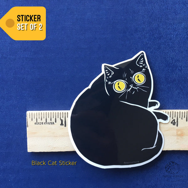 Mushroom Cat Stickers Set of 7