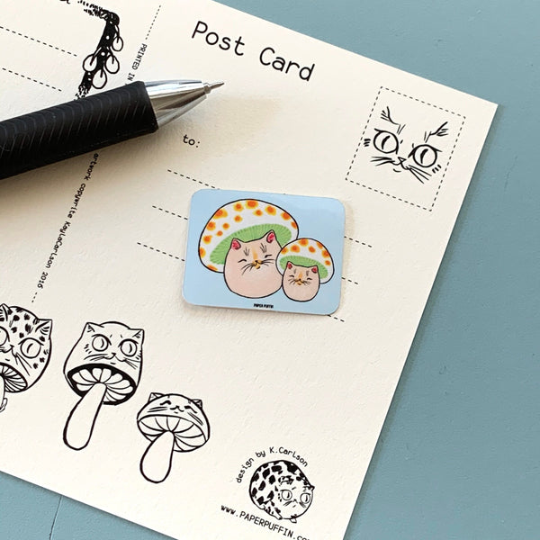 Postcard Set - Nature & Mushroom Cats