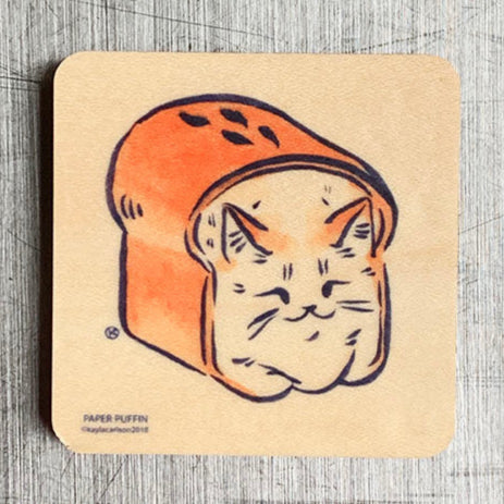 Bread Loaf Cat Magnet