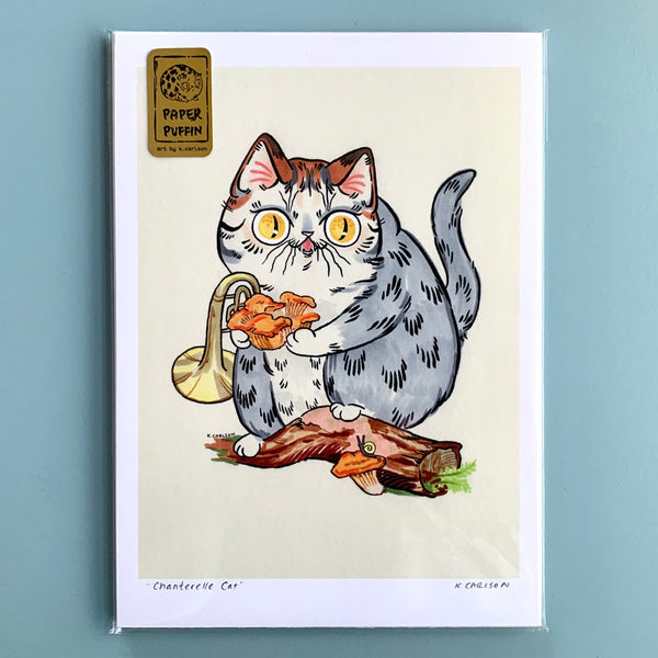 Chanterelle Cat Print 5x7