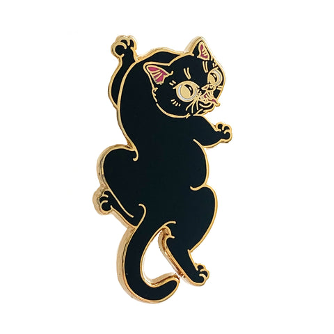 Black Panther Cat Enamel Pin