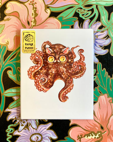 Mini Print “Octopus Cat” New & Limited