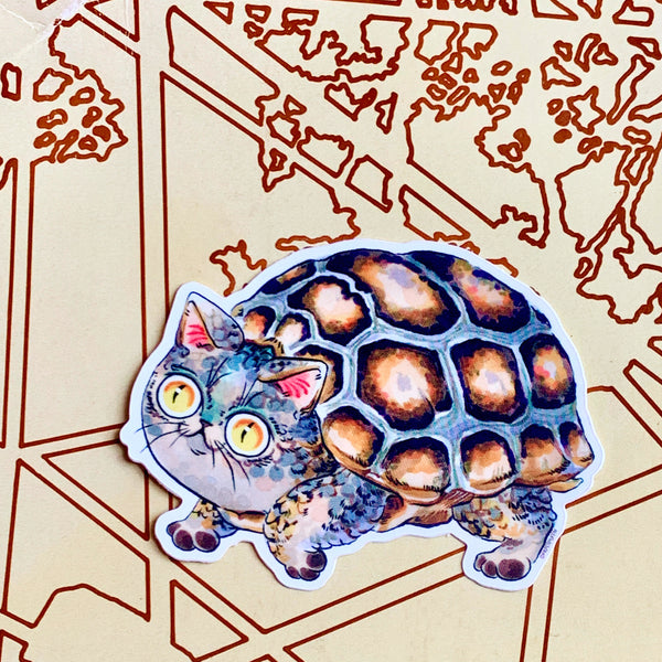 Mini Print “Tortoise Cat”  New & Limited