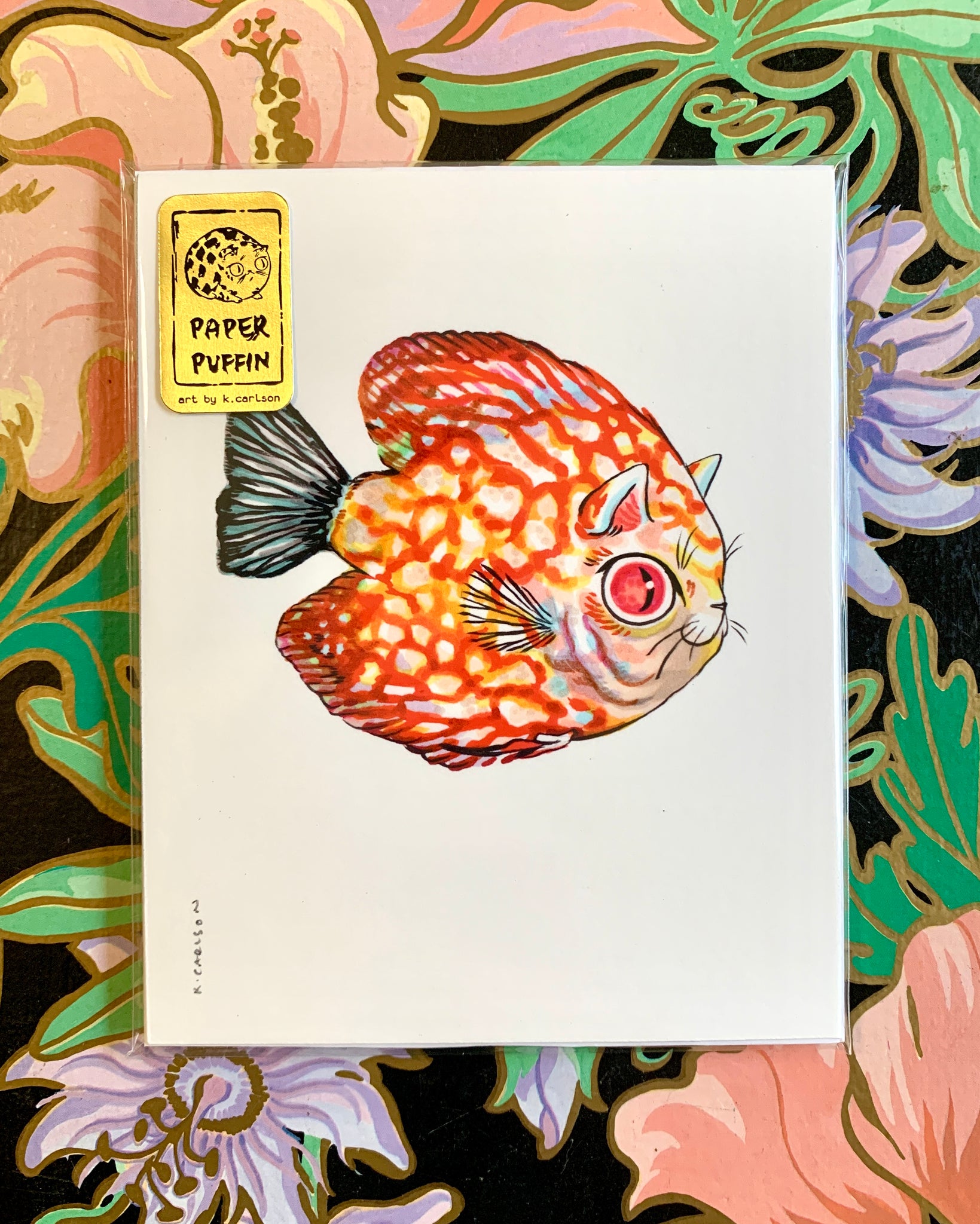 Mini Print “Discus Fish Cats” New & Limited
