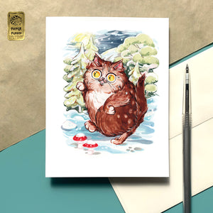 Bigfoot Cat Card ^NEW^