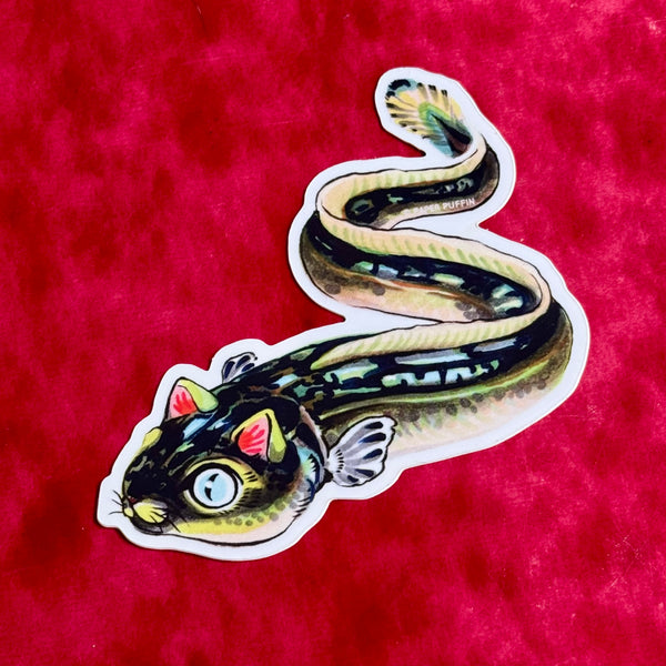 Eel Cat Sticker