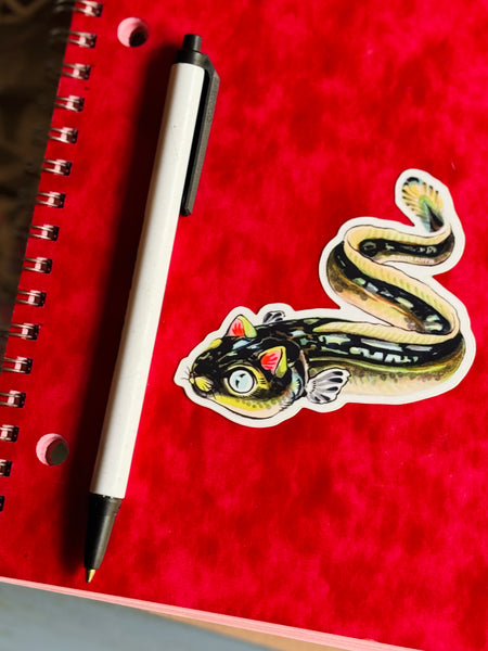 Eel Cat Sticker