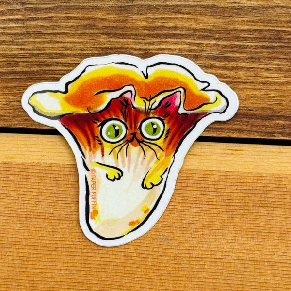 Chanterelle Cat Stickers Set of 2