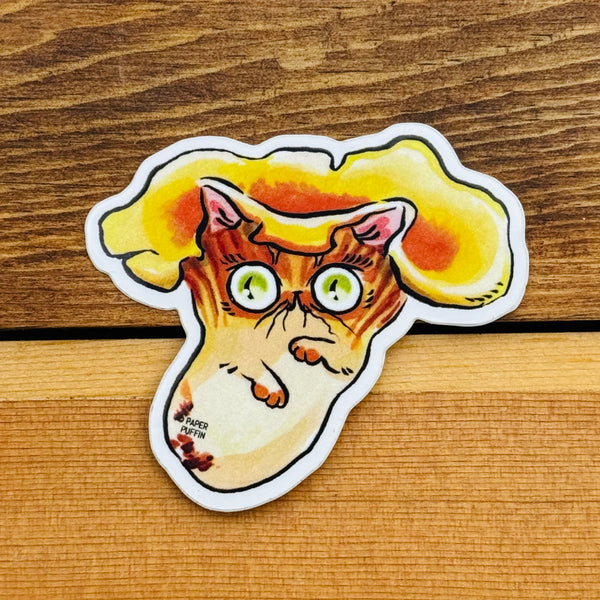 Chanterelle Cat Stickers Set of 2