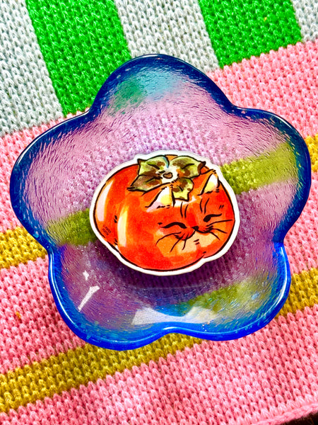 Persimmon Cat Sticker