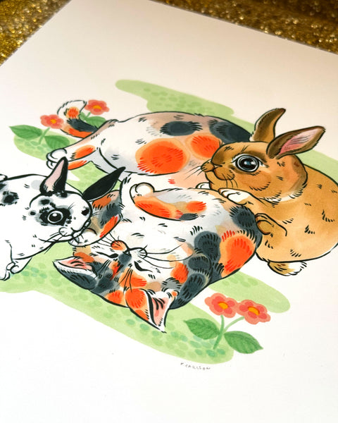 Bunnies Print 8x10 ^New^