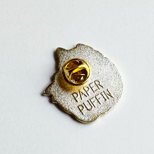 Reading Book Cat Enamel Pin *New!