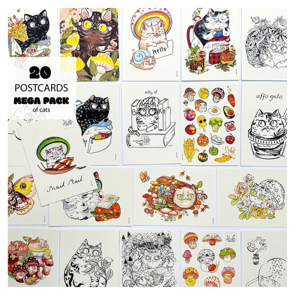 Mega Set of 20 Postcards 45% off list