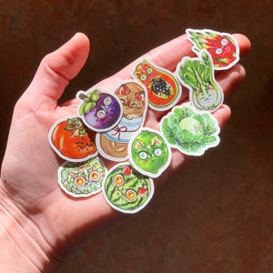 NEW Food Cat Stickers 10 pack