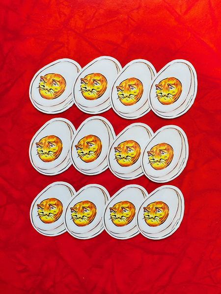 Egg Cat Sticker