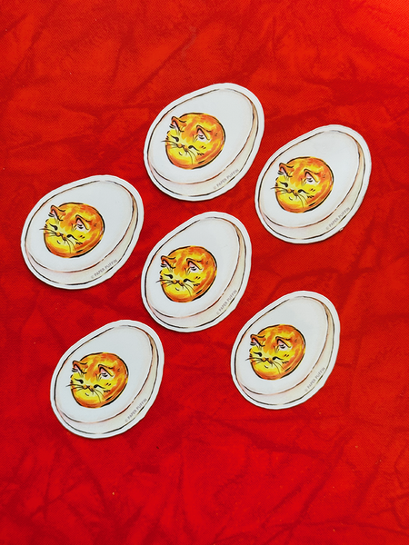 Egg Cat Sticker