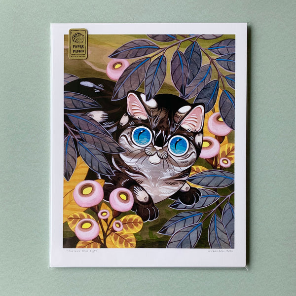 Curious Blue Eyes Print 8x10