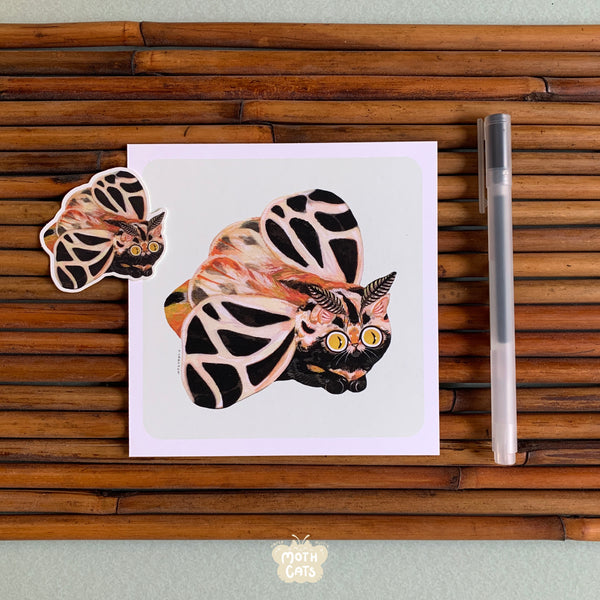 Moth Cat Print “Tiger” Banded Tiger Moth