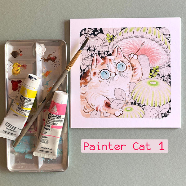 Painter Cat 1 Print