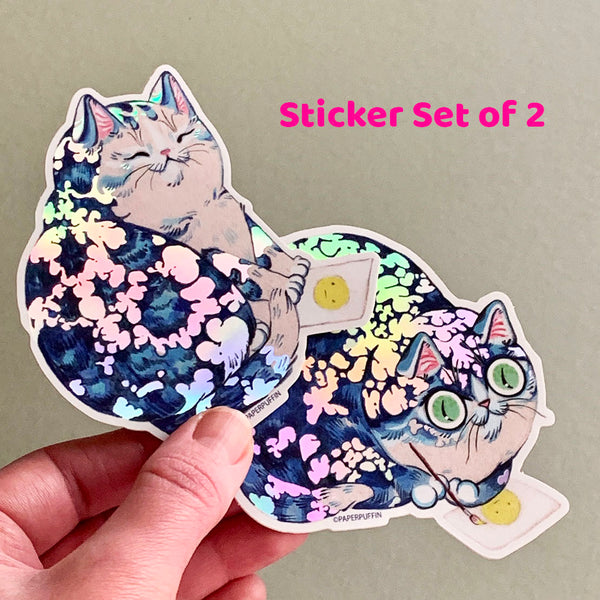Magic Moody Cats - Sticker Set of 2