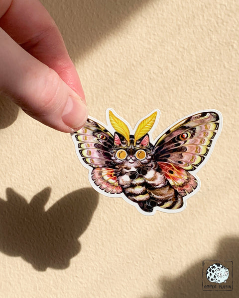 Moth Cats Stickers Collection