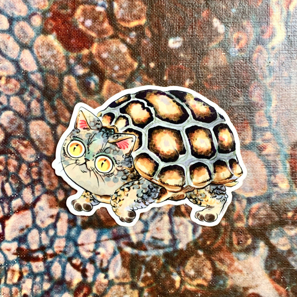 Tortoise Cat Sticker