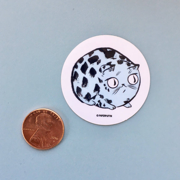 Circle Cat Stickers Set of 4