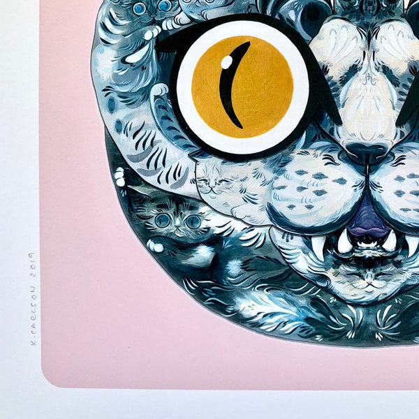 Cat Monster Print 8x10