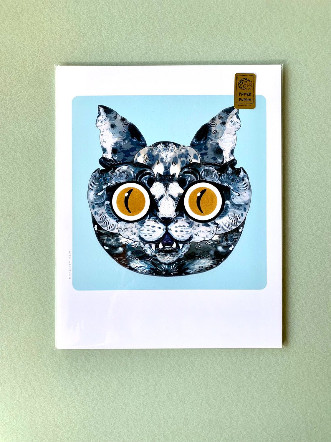 Cat Monster Print 8x10