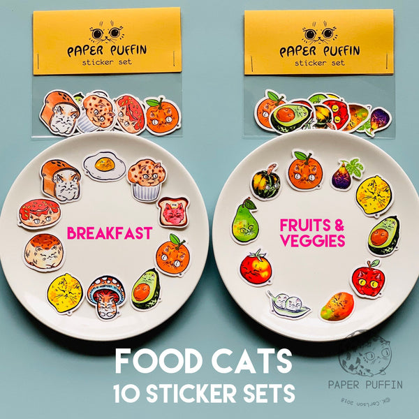 Food Cat Stickers