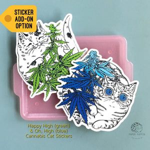 Cannabis Cat Enamel Pin